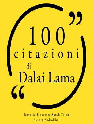 cover image of 100 citazioni Dalai Lama